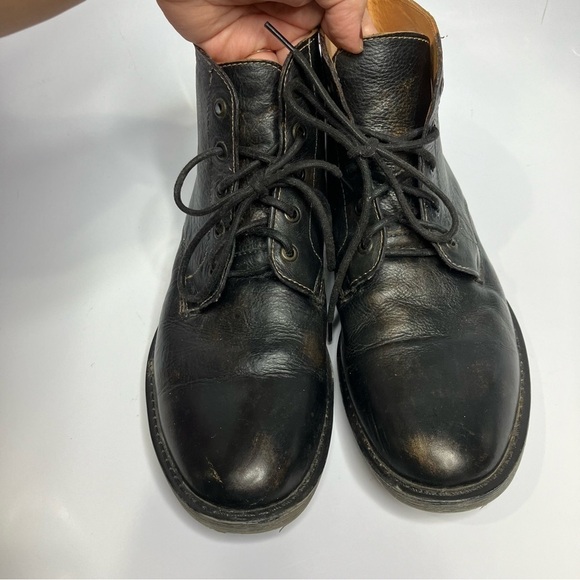 Bed Stu Hoover Chukka boots black leather lace up boots size‎ 10.5 main image 6